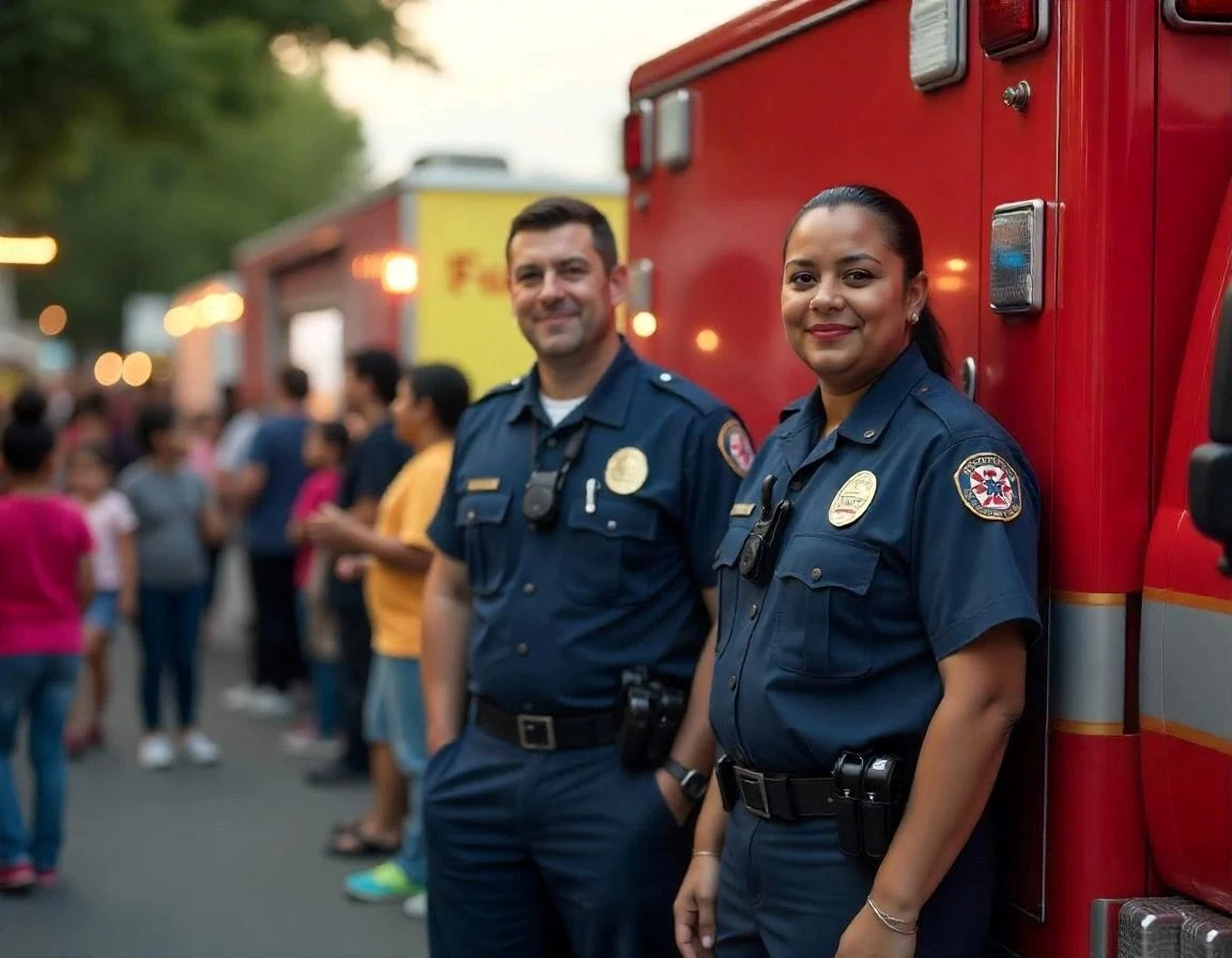 InfinaHealth medical standby team providing emergency support at a community event in Philadelphia.